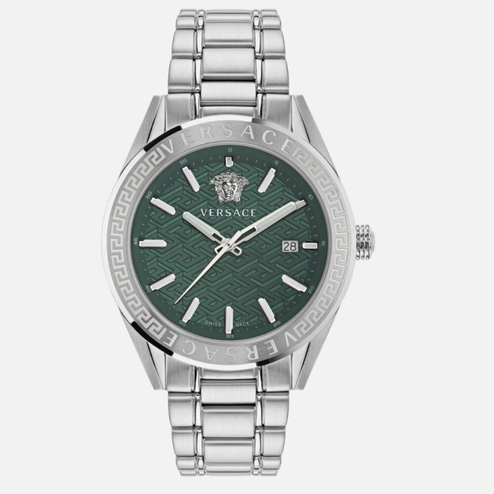 Sale! Versace Mens Stainless Steel 42mm Bracelet Fashion Watch